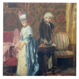 Azulejo De Cerâmica O tiff dos amantes, 1872 (óleo no painel)