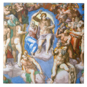 Azulejo De Cerâmica O último acórdão (detalhe), Michelangelo