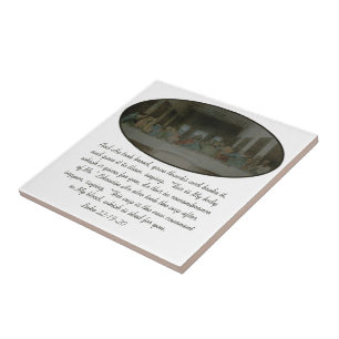 Azulejo De Cerâmica O vintage da última ceia