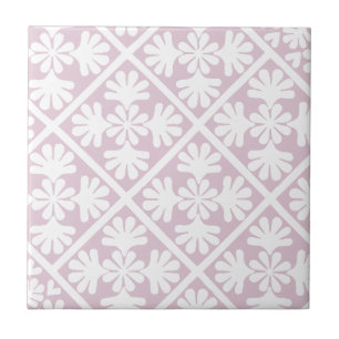 Azulejo De Cerâmica Oak Leaf Floral, Rosa, Dusty, Escandinava, Diamant