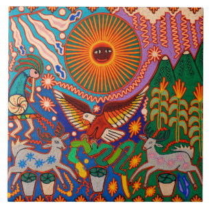 Azulejo De Cerâmica Oaxaca México, México, México, Maia Tribal Art 