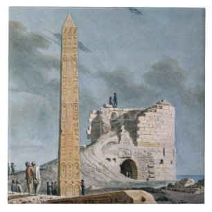 Azulejo De Cerâmica Obelisk de Cleopatra (w/c no papel)