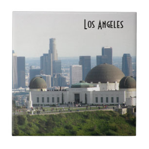 Azulejo De Cerâmica Obervatório de Griffith e centro Los Angeles