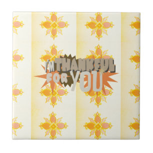 Azulejo De Cerâmica Obrigado por você com compaixão e gratidão