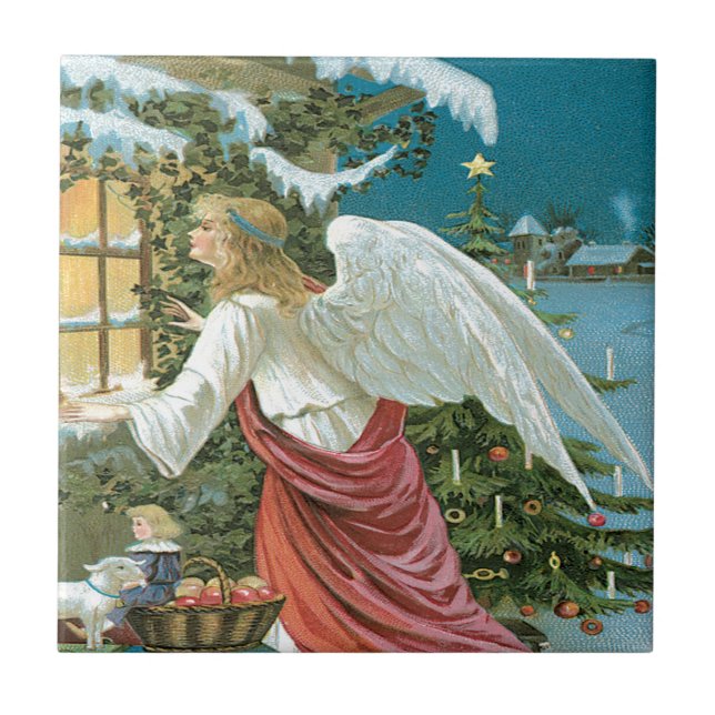 Azulejo De Cerâmica Observação do anjo (Frente)