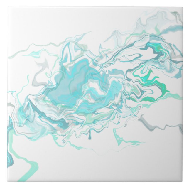 Azulejo de cerâmica Ocean Swirl I (Frente)