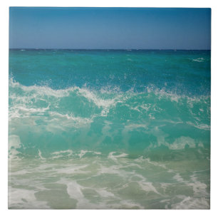 Azulejo De Cerâmica Oceano Ondas Marítimas Aqua Costeira Aqua Mar de 
