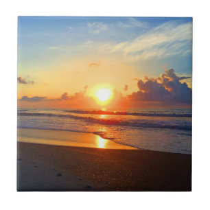 Azulejo De Cerâmica Oceano Sun