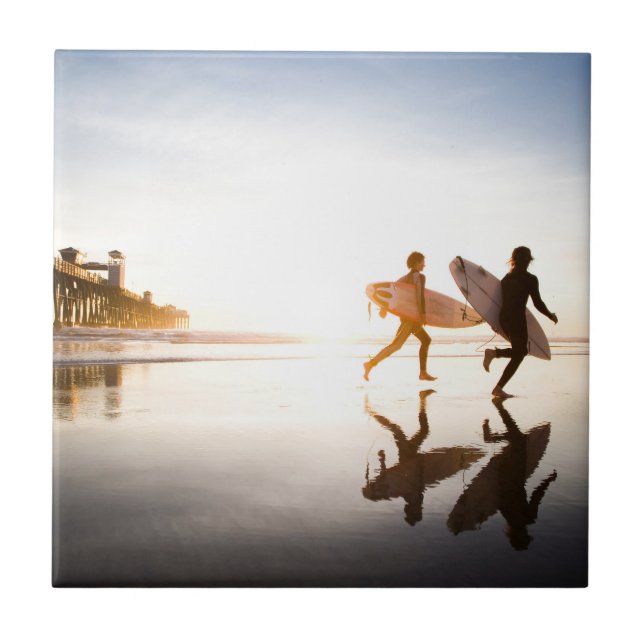 Azulejo De Cerâmica Oceanside Beach (Frente)