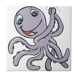 Azulejo De Cerâmica Octopus