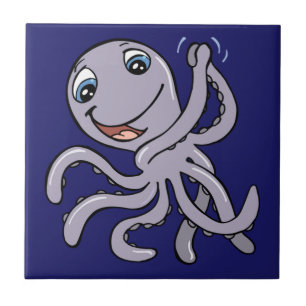 Azulejo De Cerâmica Octopus