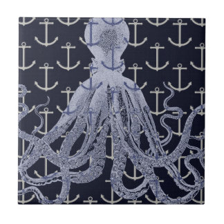 Azulejo De Cerâmica Octopus náutico
