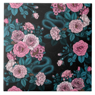 Azulejo De Cerâmica Oculto nas rosas 2