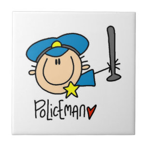 Azulejo De Cerâmica Ocupação de Policial