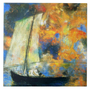 Azulejo De Cerâmica Odilon Redon - Nuvens Flores