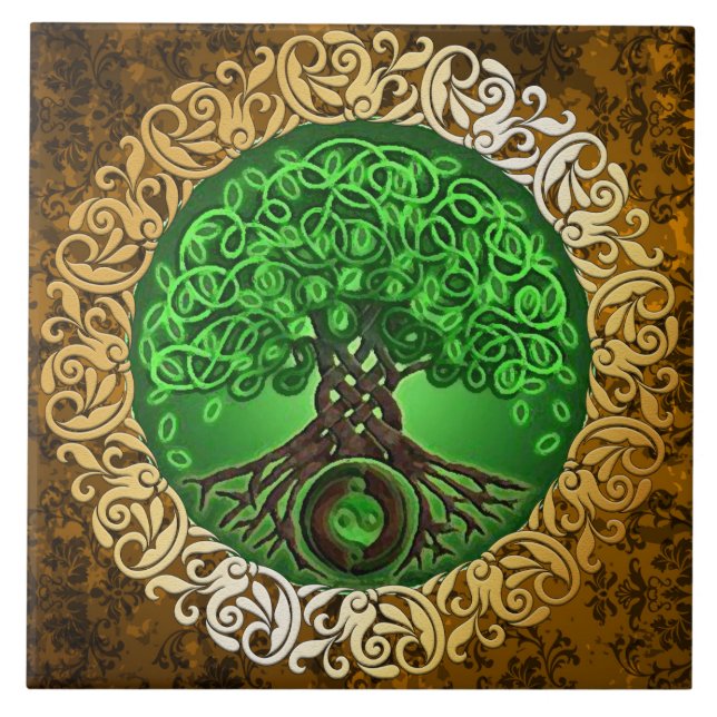 Azulejo De Cerâmica Oferecimento ritual da feitiçaria medieval de (Frente)