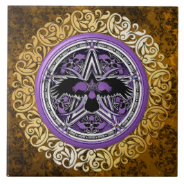 Azulejo De Cerâmica Oferecimento ritual da feitiçaria medieval de