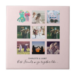 Azulejo De Cerâmica Oferta Personalizada de Octopus de Colagem de Foto