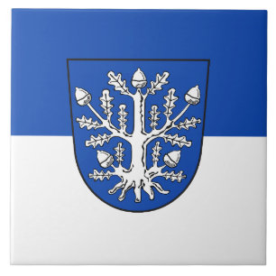 Azulejo De Cerâmica Offenbach Main símbolo da cidade bandeira Alemanha