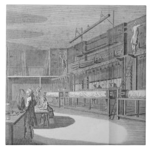 Azulejo De Cerâmica Oficinas do Gobelin, da "enciclopédia" por Deni