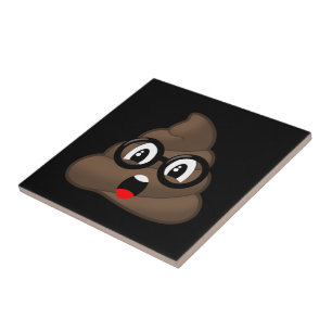 Azulejo De Cerâmica Oh tombadilho Emoji w/Glasses