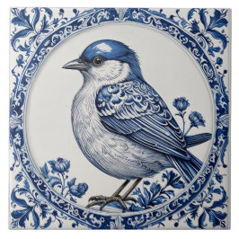 Azulejo De Cerâmica Oiseau 3