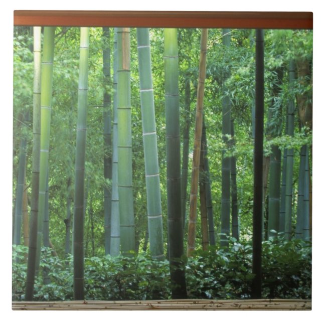 Azulejo De Cerâmica Okochi Sanso, Arashiyama, Kyoto, Japão 3 (Frente)