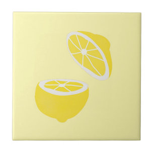 Azulejo De Cerâmica Olá Lemon, fruta amarela moderna