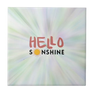 Azulejo De Cerâmica Olá, Sonshine, Sun Rays, Verões de Verão
