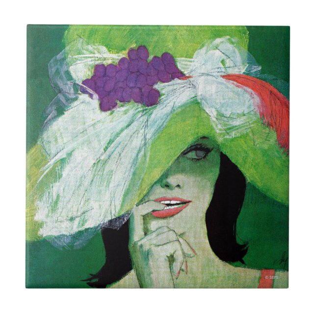 Azulejo De Cerâmica Olhando para o outro lado (Frente)