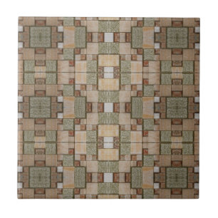 Azulejo De Cerâmica Olhar de madeira de mosaico