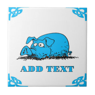 Azulejo De Cerâmica Olhar Hog Holandês Azul de Delft