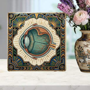 Azulejo De Cerâmica Olho Art Déco Anatomia Oftalmológica