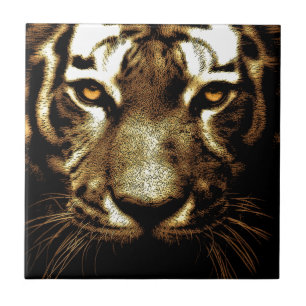 Azulejo De Cerâmica Olhos de Tigre Selvagem