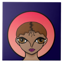 Azulejo De Cerâmica Olhos Grandes