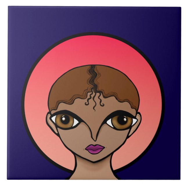 Azulejo De Cerâmica Olhos Grandes (Frente)