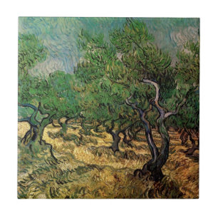 Azulejo De Cerâmica Olive Grove de Vincent van Gogh