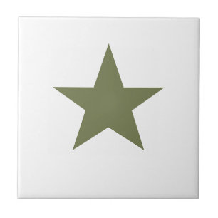 Azulejo De Cerâmica Olive Star