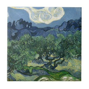 Azulejo De Cerâmica Oliveiras por Van Gogh