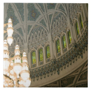Azulejo De Cerâmica Omã, Mascate, mesquita do Sultão Qaboos