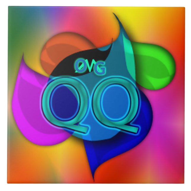 Azulejo De Cerâmica OMG! qq (Frente)