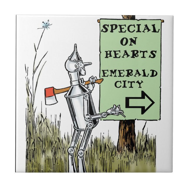 Azulejo De Cerâmica Onça - Homem da lata (Frente)