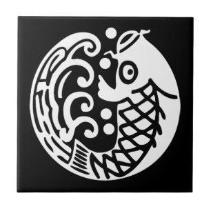 Azulejo De Cerâmica Onda de carpa