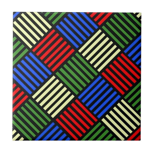 Azulejo De Cerâmica Onda de cesta (Frente)