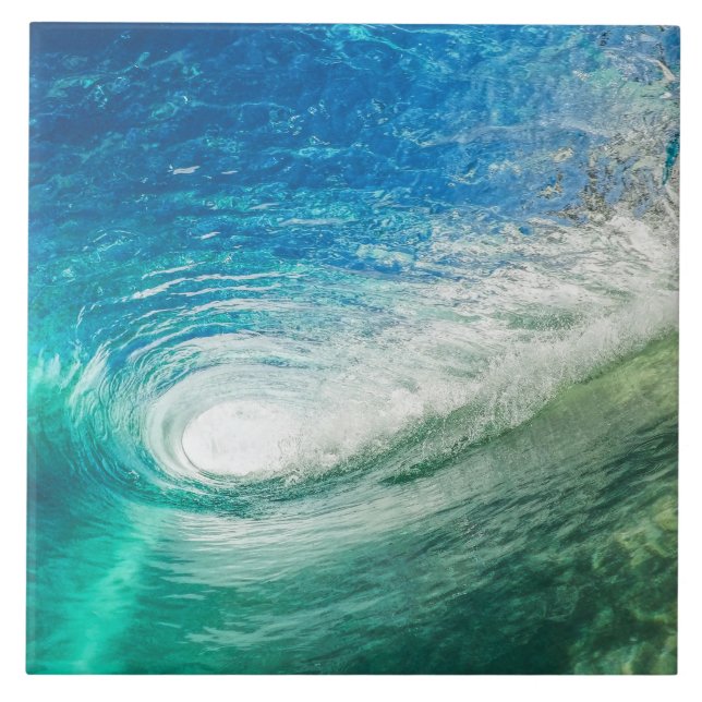 Azulejo De Cerâmica Onda de queda (Frente)