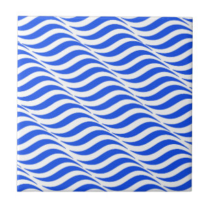 Azulejo De Cerâmica Ondas azuis