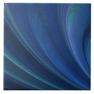 Azulejo De Cerâmica Ondas De Areia Azul E Verde Suave