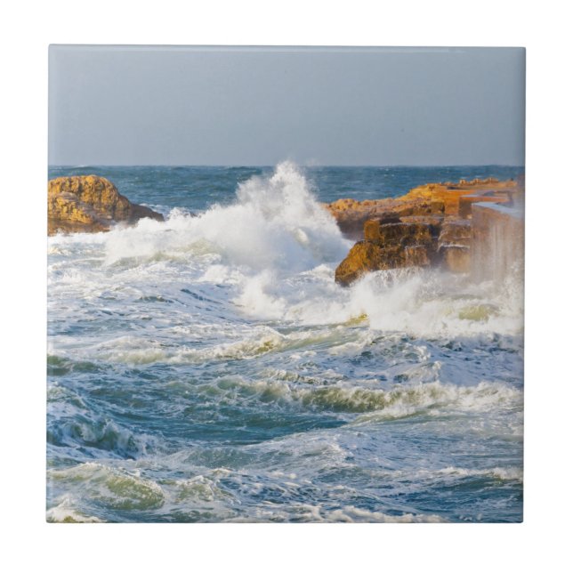 Azulejo De Cerâmica Ondas do mar (Frente)