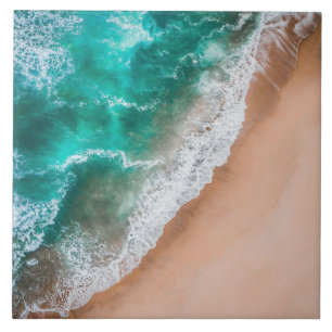 Azulejo De Cerâmica Ondas em Sandy Beach