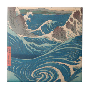 Azulejo De Cerâmica Ondas Japonesas Naruto Redemoinho Oceano Arte
